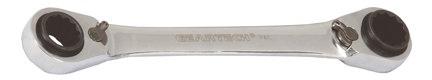 Clé à cliquet double réversible GearTech 4-en-1 8x10 - 12x13 mm 