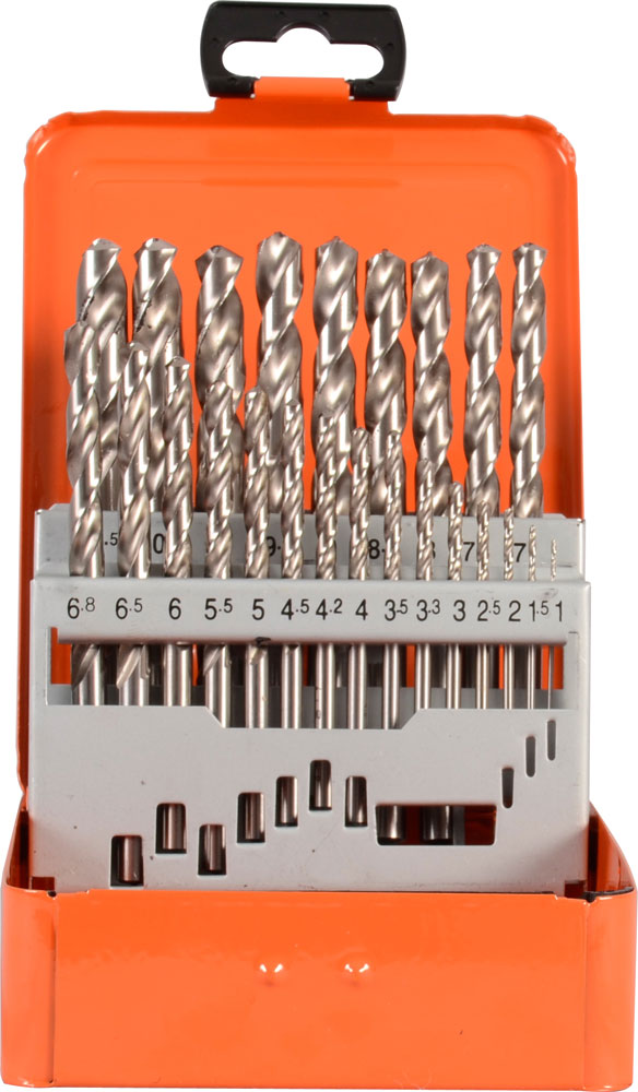 Coffret de forets DIN 338 HSS Type N TURBO 24 forets 1 - 10,5 mm par 0,5 mm 