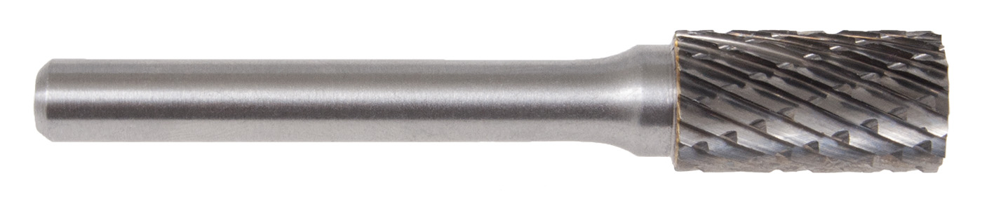 741 Fraise lime carbure cylindrique bout plat avec denture croisée Ø6 mm - Coupe A 