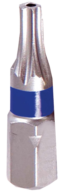 1/4" Embout couleur L25 mm Torx inviolable T10 Boite de 3 